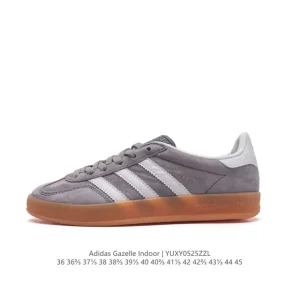Adidas Originals Gazelle Indoor Retro Sneakers with Gum Sole