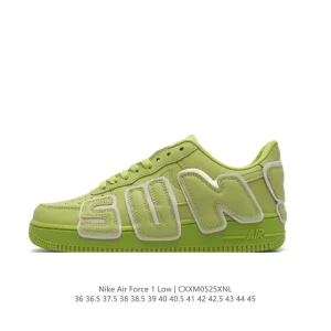 Nike Air Force 1 07 Low Green Leather 3M Reflective Collaboration Sneakers