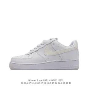 Nike Air Force 1 '07 Low White Leather Casual Sneakers