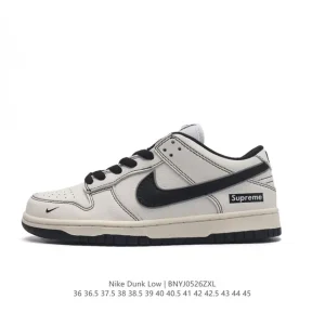 Supreme x Nike Dunk Low Skateboarding Shoes - Limited Edition Custom Design