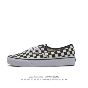 Vans Authentic Checkerboard Classic Canvas Skate Shoes