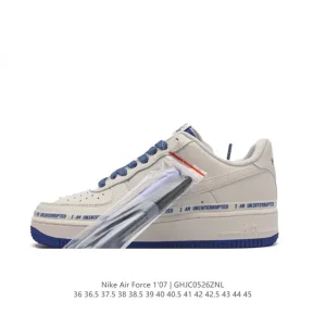 Nike Air Force 1 Low '07 White Purple 3M Reflective Custom Graffiti Edition