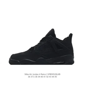Jordan Air 4 Retro OG Black Cement Classic Basketball Shoes