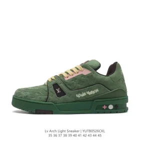 Louis Vuitton Trainer Sneaker Low Fashion Thick Sole Leather Shoes