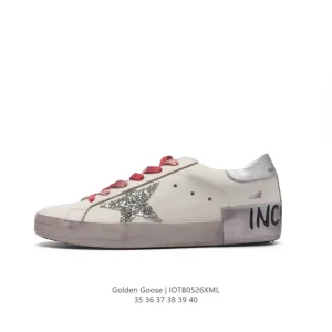 Golden Goose Sstar Dirty Vintage Leather Sneakers Italy