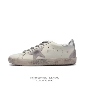 Golden Goose Deluxe Brand Sstar Dirty Leather Sneakers Vintage Style