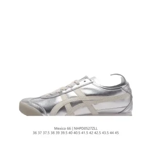 ASICS Onitsuka Tiger Mexico 66 Classic Leather Vintage Sneakers for Men and Women