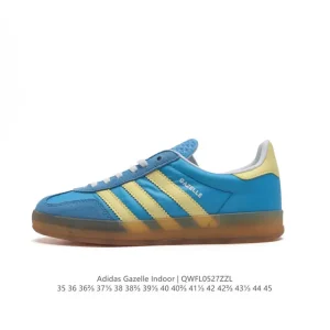 Adidas Originals Gazelle Indoor Retro Suede Sneakers with Gum Sole