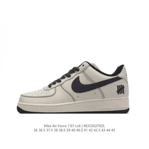Nike Air Force 1 Low 07 White Leather Sneakers with Air Cushion