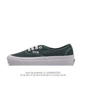 Vans Authentic Lx Low Top Canvas Vulcanized Skate Shoes for Men and Women