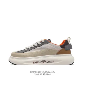Balenciaga Paris Sneaker Men's Low Top Lace Up Thick Sole Platform Shoes