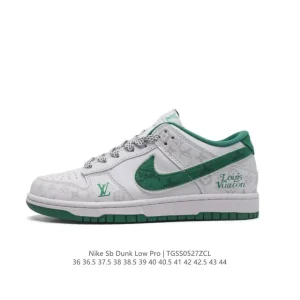 Louis Vuitton x Nike SB Dunk Low Pro LV Collaboration Skateboarding Shoes