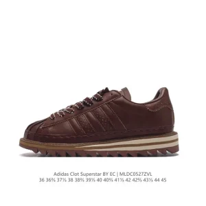 Adidas Clot Superstar Shark Tooth Platform Sneakers for Men and Women