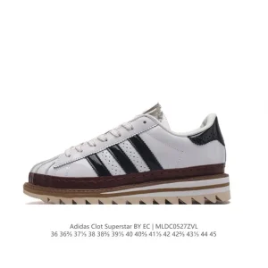 Adidas Clot Superstar Shark Teeth Thick Sole Limited Edition Collaboration Shoes