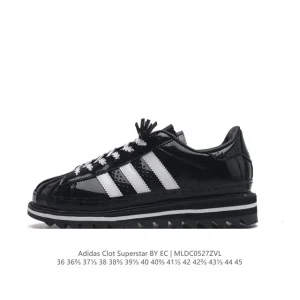Adidas Clot Superstar Shark Teeth Tassel Thick Sole Retro Limited Edition Sneakers