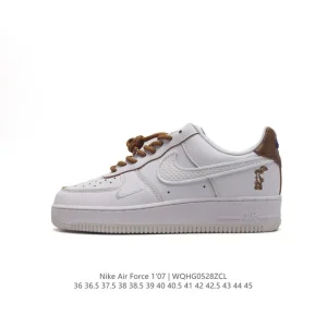 Nike Air Force 1 '07 Low White Leather Casual Sneakers