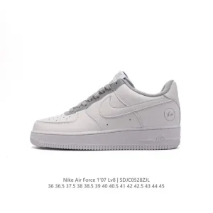 Nike Air Force 1 Low 07 White Leather Sneakers for Men and Women