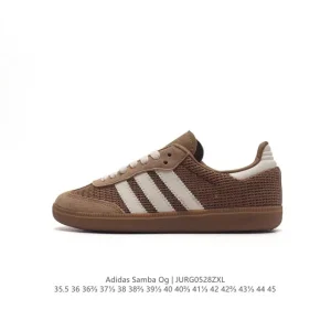 Adidas Samba Og Classic Leather And Mesh Sneakers For Men And Women