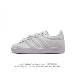 Adidas Neo Grand Court Lazy Egg Collaboration White Sneakers