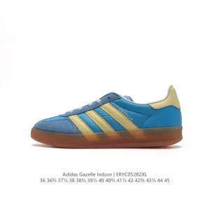 Adidas Originals Gazelle Indoor Retro Sneakers with Gum Sole