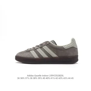Adidas Originals Gazelle Indoor Retro Sneakers with Gum Sole