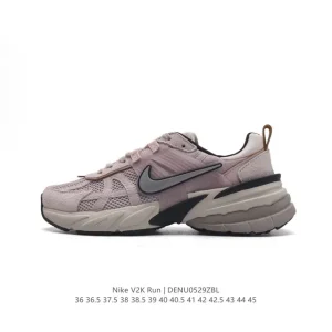 Nike V2K Run Retro Running Shoes White Metallic Silver