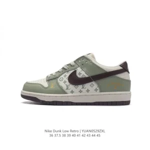Nike Dunk Low Retro Louis Vuitton Collaboration Vintage Basketball Skateboarding Shoes
