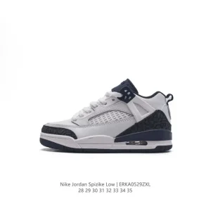 Jordan Spizike Low Kids Basketball Shoes with Elephant Print
