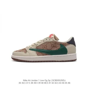 Jordan Air 1 Low OG SP Military Blue Reverse Swoosh Sneakers