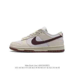Nike SB Dunk Low Pro Vintage Leather Skateboarding Shoes for Men and Women