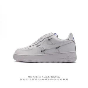 Nike Air Force 1 '07 Low CJ6065-600 White Red Gum Sole Sneakers