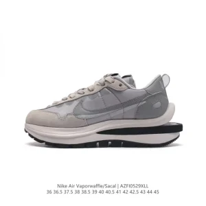 Sacai x Nike LDWaffle Double Swoosh Chunky Sole Running Shoes