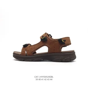 Cat Men's Hiking Sandals with Premium Leather and TPU Sole