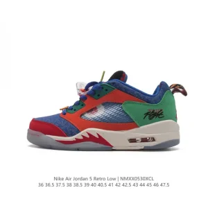 Jordan Air 5 Retro Low Team Jordan Basketball Shoes