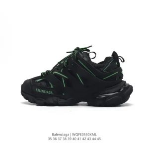 Balenciaga Runner Thick Sole Mesh Worn Effect Sneakers