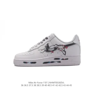 Nike Air Force 1 '07 Low White Leather Casual Sneakers for Men and Women