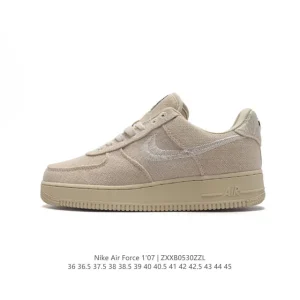 Nike Air Force 1 '07 Low White Leather Casual Sneakers
