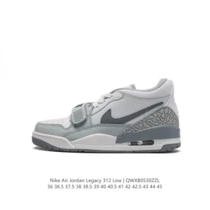 Jordan Legacy 312 Low Men's Basketball Shoes Black White