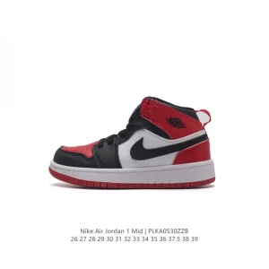 Jordan Air 1 Mid Kids Basketball Shoes - Lightweight & Durable