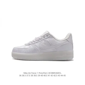 Nike Air Force 1 CLOT Fragment Design JT Premium Game Black Silk Low Top Sneakers