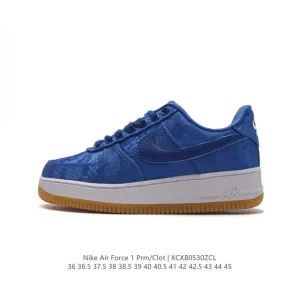 Nike Air Force 1 CLOT Fragment Design Silk Premium Black Sneakers