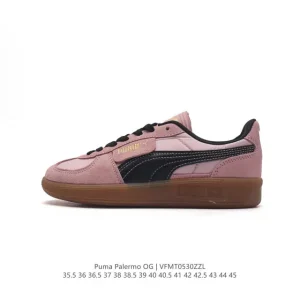 PUMA Palermo OG Army Trainer Vintage Leather Sneakers for Men and Women