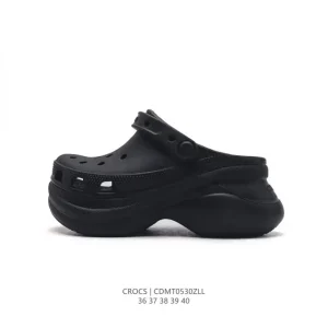 Crocs Women's Thick Sole Platform Sandals - Comfortable Summer Beach Shoes