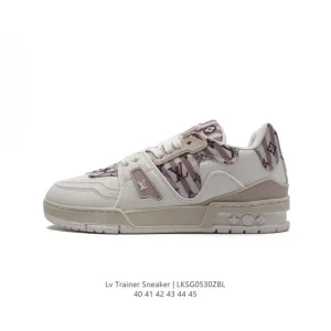 Louis Vuitton Trainer Sneaker Low Top Fashion Luxury Shoes