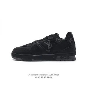 Louis Vuitton Trainer Sneaker Low Top Leather Shoes for Men