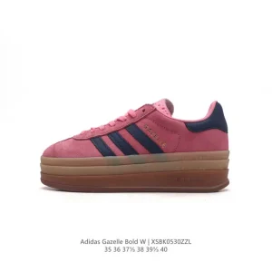 Adidas Gazelle Bold Retro Chunky Sole Sneakers Vintage Suede Leather
