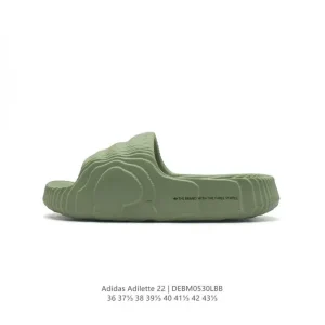 Adidas Original Adilette 22 Slide Sandal with 3D Printed Ridge Design