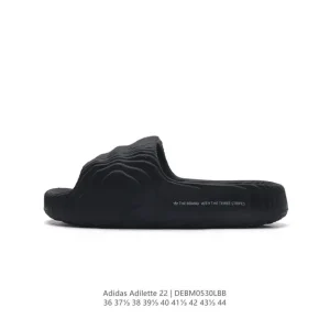 Adidas Original Adilette 22 Slide Sandal with 3D Printed Ridge Design