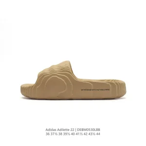 Adidas Original Adilette 22 Slide Sandal with 3D Printed Ridge Design