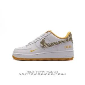 Nike Air Force 1 07 Low White Leather Sneakers for Men and Women